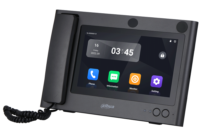 Мастер-станция, OS Android 11, 10-дюймовый емкостный ЖК-дисплей, 1024×600, Микрофон на гибкой стойке, угол наклона кронштейна 0–45 °.<br />
HDMI видеовыход с разрешением до 1024×600. Удалённое открытие дверей, пддерживает 4 канала 720P. Запись видел, снимкоа и сохранение информации на SD-картах. Возможность подключить к главной станции до 300 IP VTA. Предлагает двусторонняя аудиосвязь&nbsp;&nbsp;между станциями.