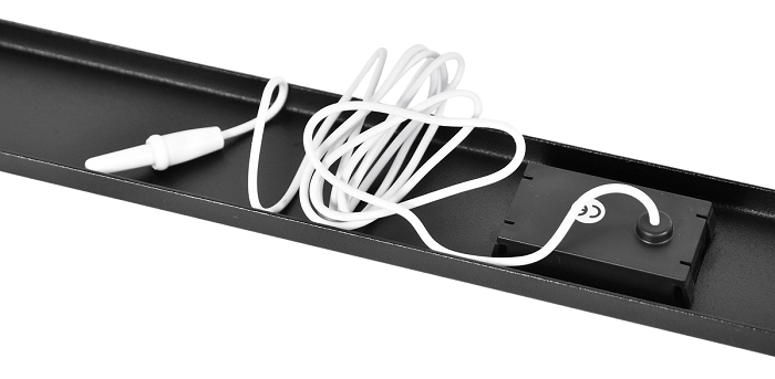 Фальшпанель с термометром в шкаф 19" 1U, цвет черный