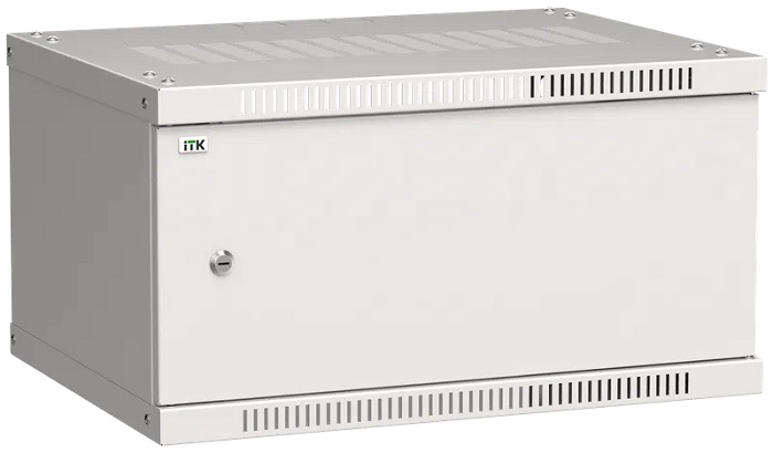 ITK Шкаф LINEA WE 6U 600x450мм дверь металл серый, для оборудования общей массой не более 50 кг.