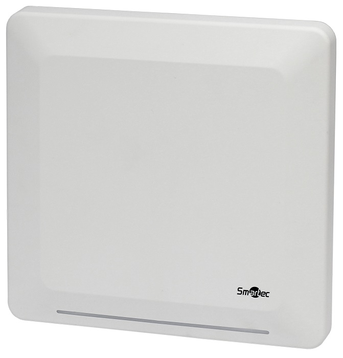 Считыватель UHF, световая и звуковая индикация, интерфейс, RS232, RS485, Wiegand26/34, дальность 0-10 м, IP65, -35°- 60° С, 305 х 305 х 75 мм, 12 В DC, 1.5 А