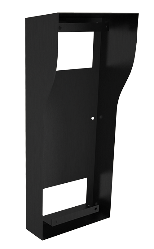 Кронштейн для накладного монтажа с козырьком для многоквартирных панелей серии AА-12 и панелей BI-02, 04, 08, 12. 170x390x115мм