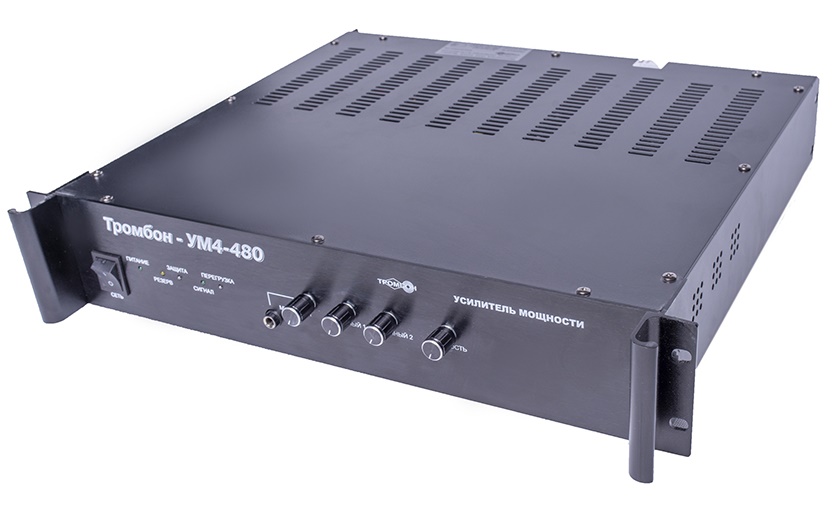 Усилитель средней мощности, основное питание от сети - 230 В 50 Гц,&nbsp;&nbsp;резервное питание =24В, номинальная выходная мощность 480 Вт, входов&nbsp;&nbsp;4, выходное напряжение 30, 70, 100, 120 В, диапазон частот - 100-20000 Гц,&nbsp;&nbsp;438х285х88 (2U) мм, 12,5 кг.