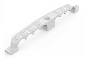 Держатель труб для прямого монтажа двусторонний на 8 мест серый d20 (20шт/уп)