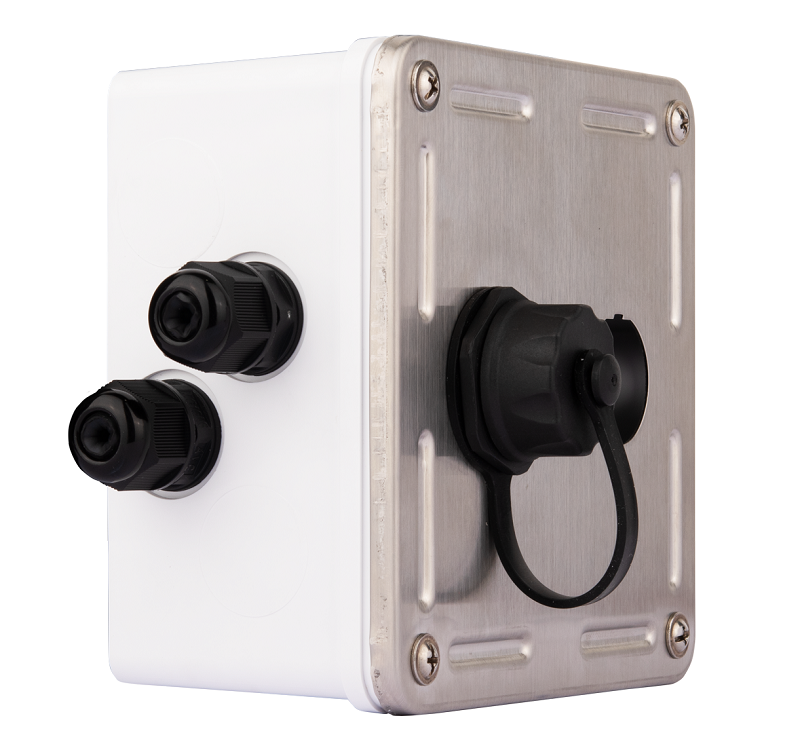 Индустриальный модуль-заглушка IP67, с защитной крышкой, черный