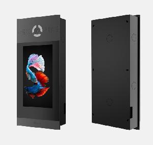 Вызывная видеопанель многоабонентская. Цветная IP камера: 1.3 Мп. Угол обзора 120°. 10“ TFT экран. Встроенное реле. Поддержка технологии ""UKEY":