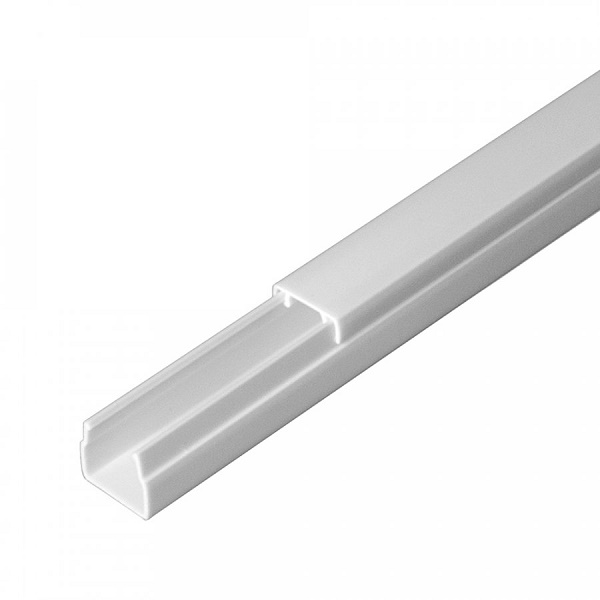 Кабель-канал "Промрукав" белый 2-й замок в п/э 12х12 мм (120 м/уп)