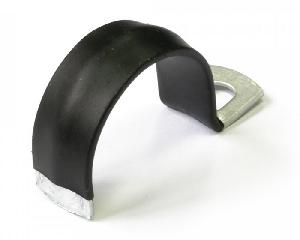 Скоба металлическая однолапковая с полимерным покрытием СМО-П d31-32 мм (50шт/уп)