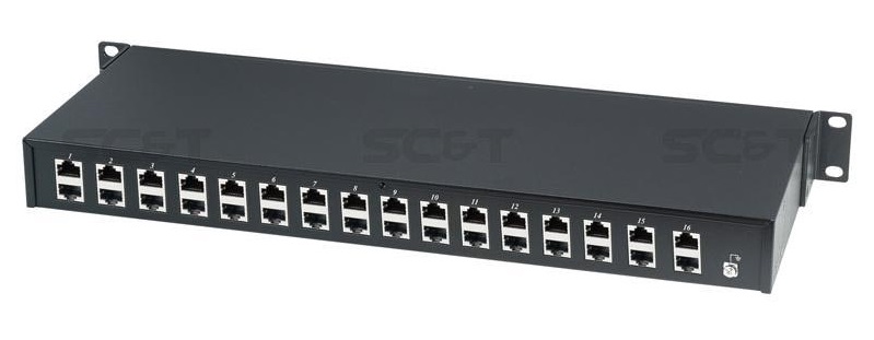 Устройство грозозащиты Ethernet c PoE на 16 каналов