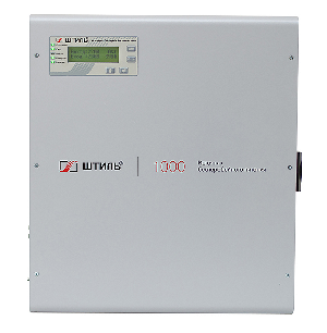 Источник бесперебойного питания настенный, on-line (с двойным преобразованием), чистая синусоида, 1000 ВA (900 Вт); U-вх.220 В; под внешние аккумуляторы, U-акб.36 В, I-заряд.5 А; ЖК-дисплей; выходные разъёмы - EURO F-type с заземлением (2 шт.); холодный старт, совместим с генератором; IP20, t-раб.+5...+40°C, 379х357х116 мм (с кронштейном)