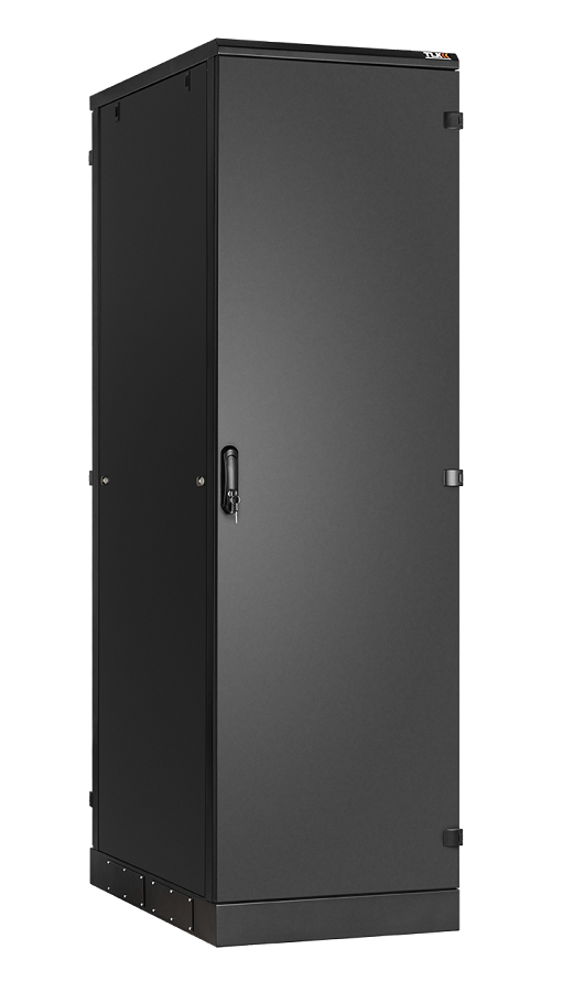 Напольный шкаф 19", 42U, металлические двери и стенки, Ш600хВ2060хГ1000мм, в разобранном виде, черный