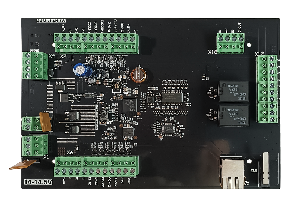 Универсальный контроллер СКД и ОС. Возможность непосредственного подключения до 2 Wiegand/OSDP*. До 4 релейных выходов управления периферийными устройствами. LAN, RS-485, OSDP.
