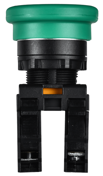 Кнопка "Грибок" с фиксац. d=22мм 1NO+1NC зелёная MASTER IEK