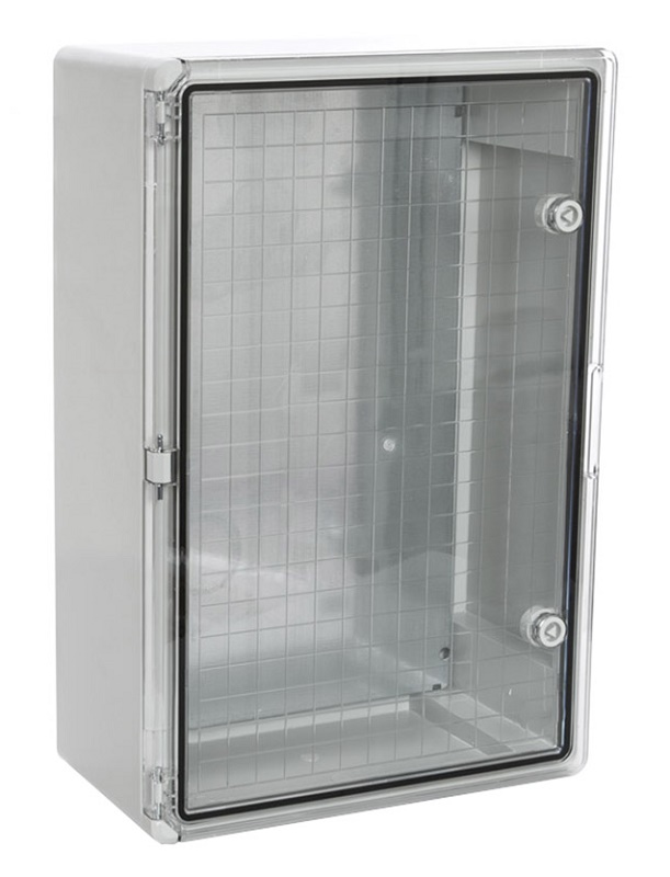 Корпус пластиковый с монтажной панелью ЩМП IP65 прозрачная дверь 600х400х200