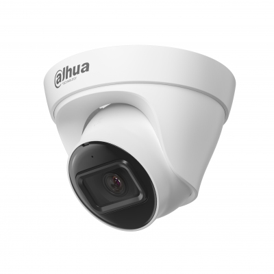 Уличная купольная IP-видеокамера с ИК-подсветкой до 30м, 2Мп; 1/2.8” CMOS; 3.6мм; ИК-фильтр; 0.01лк@F2.0; сжатие: H.265+, H.265, H.264+, H.264, MJPEG; 2 потока до 2Мп@25к/с; видеоаналитика: детектор человека; DWDR; 3D NR; BLC, HLC; Smart подсветка; встроенный микрофон; IP67; 12В(DC), PoE; корпус: металл, пластик
