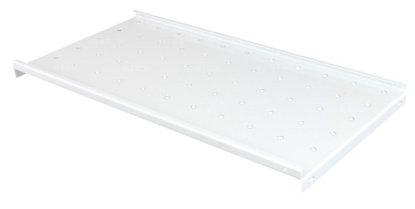 Стационарная полка 19" глубиной 450мм, серая