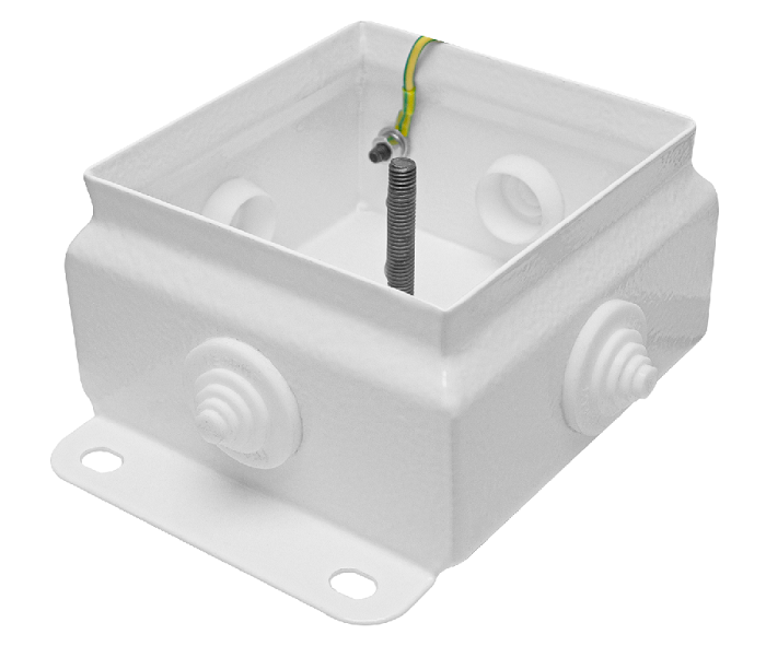 Коробка монтажная общепромышленные, оцинкованная сталь 1,2мм, IP55, 103х103х62 мм