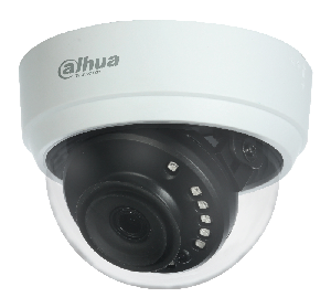 Купольная HDCVI-видеокамера, 2Мп; CMOS; 2.8мм; ИК-фильтр; 0.02лк@F2.0; ИК-подсветка до 20м; видеовыход: BNC (переключаемый HDCVI/TVI/AHD/CVBS); частота кадров: 25к/c@2Мп; встроенный микрофон; 12В(DC); корпус: пластик