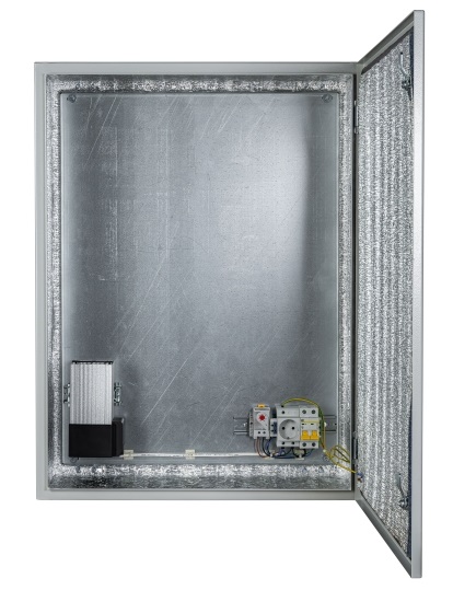 Климатический навесной шкаф (600х800х250 мм) с встроенной системой обогрева на 250Вт (-55°С +50°С). IP 66 