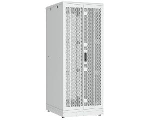 Напольный шкаф 19", 42U, двустворчатые перфорированные двери, металлические стенки, Ш800хВ2010хГ1000мм, в разобранном виде, серый