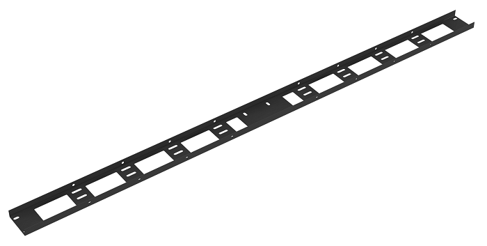 Органайзер кабельный вертикальный, 33U, для шкафов серий TFI-R, Ш75хВ1398хГ20мм, металлический, с крепежом, цвет черный