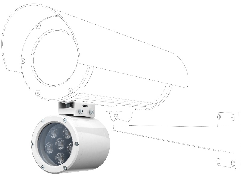 Прожектор белого света взрывозащищенный, до 30м. Угол освещения 60°. Диапазон рабочих температур -40° ÷ +50°С.