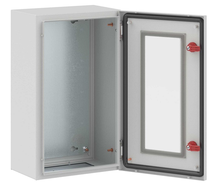 Корпус ST с прозрачной дверью и с М/П, размер 500х300х200 (ВхШхГ), 