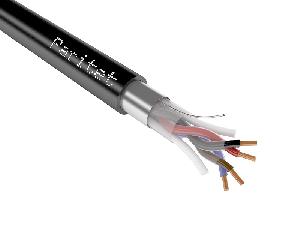 Огнестойкий безгалогенный кабель парной скрутки 2х2х0,80 для интерфейса RS-485 (ModBus, CANbus) в комбинированной изоляции (резиновый и полиолефиновый слои, для внутренней и внешней прокладки