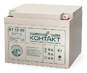 Аккумулятор 26 А/ч., 12В, 167х175х126 мм, вес 7,4 кг