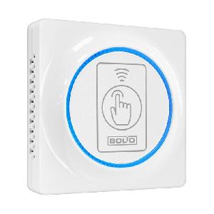 Считыватель проксимити карты EM-Marin, ProxCard II HID с интерфейсом Touch Memory, Wiegand-26 и -44. Кнопка для команд. -25 до +60°С . Накладной и розеточный. Цвет - белый