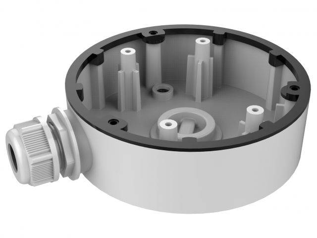 Монтажная коробка, белая, для купольных камер IPC-D5XX, IPC-D0XX, алюминий, 120×37.2мм