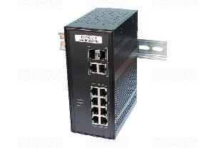 Промышленный PoE коммутатор Gigabit Ethernet на 10 портов. Порты: 8 x GE (10/100/1000Base-T) с PoE (до 30W) + 2 x GE Combo (RJ45 10/100/1000Base-T+ SFP 1000Base-X). Вход для резервного питания и тревожный выход. Встроенная грозозащита.