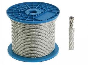 Трос стальной в ПВХ оплетке DIN 3055 4 мм (3/4) (200 м/уп)