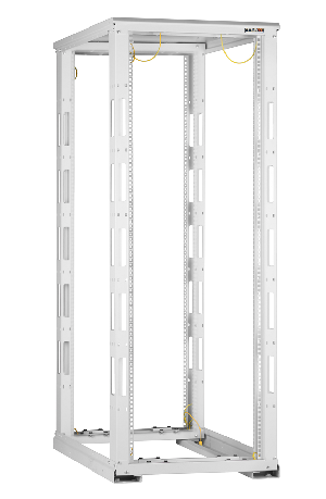 Монтажная стойка двухрамная с разборной рамой 19", 24U, Ш600xВ1195xГ800мм, с крышей, в разобранном виде, серый