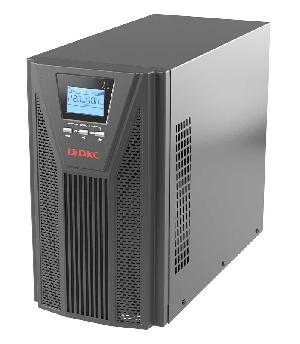 Онлайн ИБП ДКС серии Small Tower, 3000 ВА/2700 Вт, 1/1, 4xSchuko, EPO, USB, RS-232, RJ45, без АКБ, 7 Ач