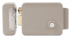 Электромеханический замок для дверей с открыванием наружу и вовнутрь, с любым расположением петель, корпус из окрашенной стали, для установки внутри помещений, кнопка выхода, 12-15 В DC \1.3 А, -40 ~ +55°C