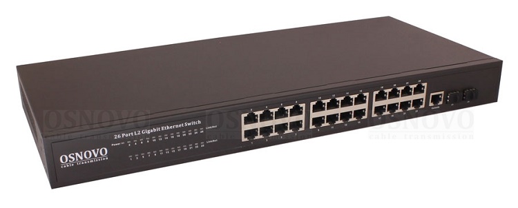 Управляемый (L2+) коммутатор Gigabit Ethernet на 26 портов.Порты: 24 x GE (10/100/1000Base-T) + 2 x GE SFP (1000Base-X), Консольный порт; Уровень управления L2 (Full managed); Поддержка Jumbo Frame 16K, IGMP Snooping; Поддержка режима CCTV: Увеличение расстояния передачи данных и питания до 250м. Монтаж в 19" стойку, крепление в комплекте