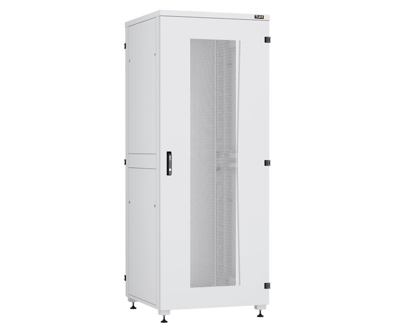 Напольный шкаф серии Lite II 19", 42U, перфорированная дверь, цельнометаллические двухуровневые стенки и задняя дверь, Ш800хВ2042хГ800мм, в разобранном виде, серый RAL7035
