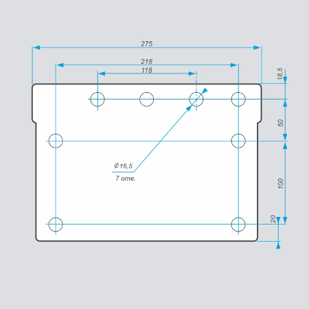 Турникет Трипод. Состав: стойка турникета с контроллером, табло индикации.