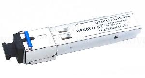 Оптический SFP Модуль. Одно волокно Single Mode. Скорость до 1,25 Гбит/c. Тип разъема SC. Оптический бюджет 19дБ. Расстояние передачи - до 40км. Tx 1310/Rx 1550. Поддержка DDM. 13,7x11x63,8мм. 0 +70 С.    