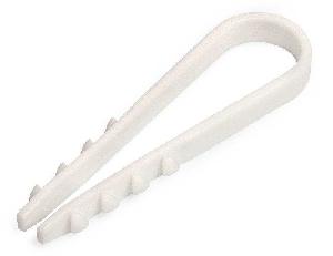 Дюбель-хомут (полипропилен) ДХ 5-10 (б) FORTISFLEX (100 шт) белые