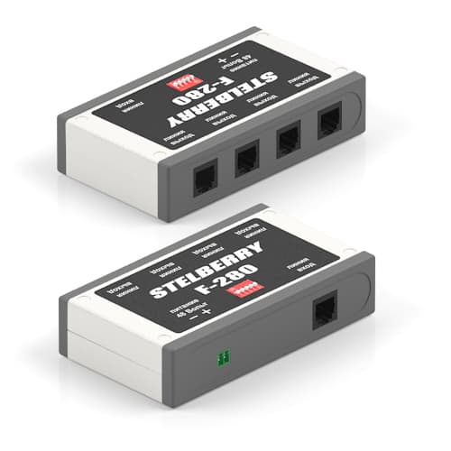 Усилитель-репитер для наращивания мощности системы Stelberry Антитеррор. Позволяет нарастить мощность системы на 180 Ватт. Настраиваемый коэффициент усиления от 1 до 2,4 раза. 4 выхода