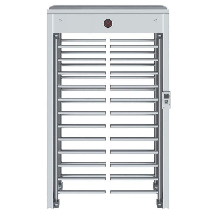 Полноростовой турникет серии СПЕКТР Z, Габариты: 1460*2740*2386мм (Нержавеющая сталь), Материал: 304 Нержавеющая сталь, толщина 1.2/1.5мм, Время разблокировки: 0.2c, Пропускная способность: 35чел/м, Ширина прохода: 1200мм