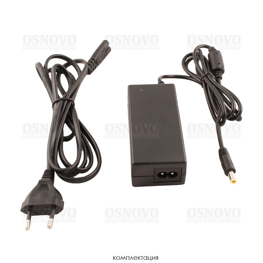 Блок питания (сетевой адаптер) DC12V, 4A (48Вт макс.). AC90-265V. Штекер 2.1x5.5мм. 115x30x50мм. -10...+70гр. С.