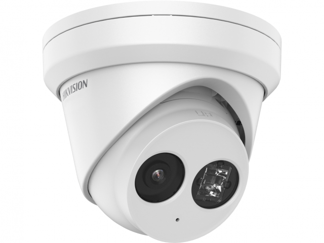 Уличная купольная IP-камера 8Мп с EXIR-подсветкой до 30м и технологией AcuSense, 1/2,8" Scan CMOS; объектив 2.8мм; угол обзора 107°