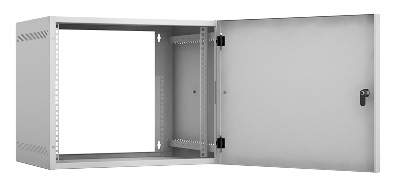 EC-WA-095440-W-M-GY - Настенный шкаф 19", 9U, металлическаяя дверь, Ш540хВ440хГ400мм, 1 пара монтажных направляющих, сварной, серый Настенный шкаф 19", 9U, металлическаяя дверь, Ш540хВ440хГ400мм, 1 пара монтажных направляющих, сварной, серый