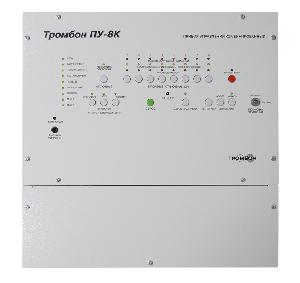 Прибор управления предназначен для построения системы оповещения и управления эвакуацией (СОУЭ) 3-го и 4-го типов. Оснащен встроенным усилителем мощности, системой резервного питания, 2 входа МЧС, гибкими настройками алгоритмов оповещения, интеллектуальной системой контроля всех линий связи, портом для подключения удаленных консолей Тромбон УК, интерфейсом RS-485 для подключения к ПК и сопряжения с системой безопасности АРМ "Орион Про".