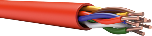 Кабель огнестойкий, 2х2х1,0 кв мм. Низкотоксичный ПВХ пластикат с низким дымо- и газовыделением, бухта 200м.
