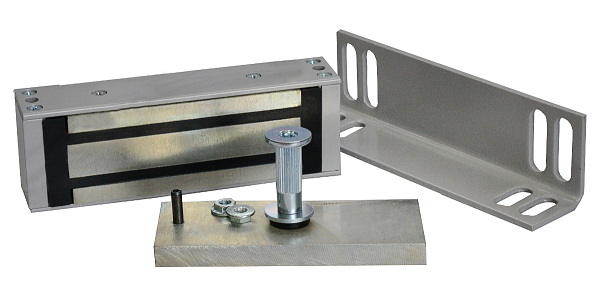 Замок электромагнитный, 12 V, 0.35 A, усилие 300 кг,&nbsp;&nbsp;140*55*35мм, 1,9 кг, с уголком 