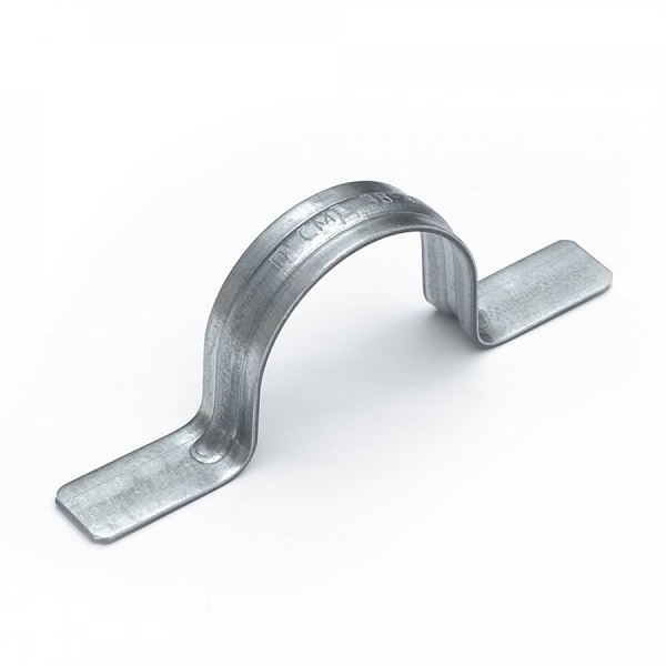 Скоба металлическая двухлапковая СМД d38-40 мм для монтажного пистолета (без отверстий) (50шт/уп)