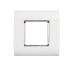 Настенная лицевая панель под 1 вставку типа Mosaic 45х45 мм, с подрамником, белая